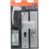 Nemef Veiligheidsbeslag voor Deur 3415-II - Aluminium Zilver - SKG***, Vaste Knop, Kerntrekbeveiliging - PC55mm