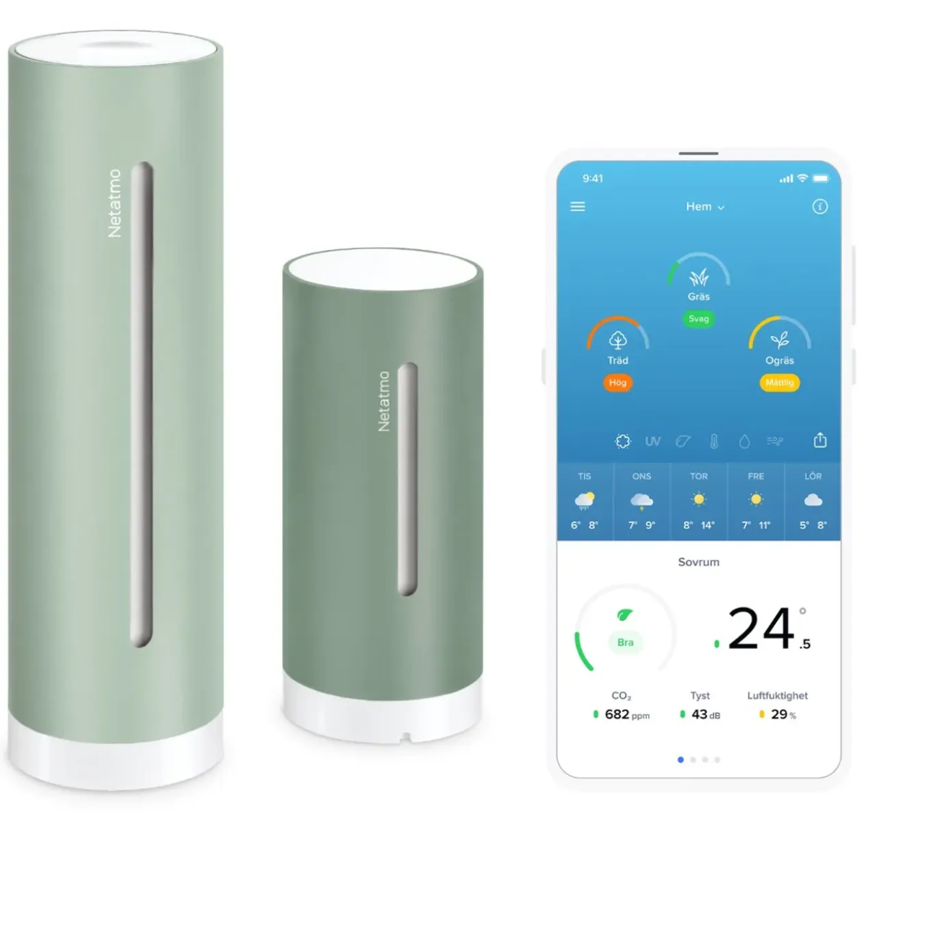 Netatmo Weerstation Original + Binnenmodule 2e Generatie + Regenmeter - Munt
