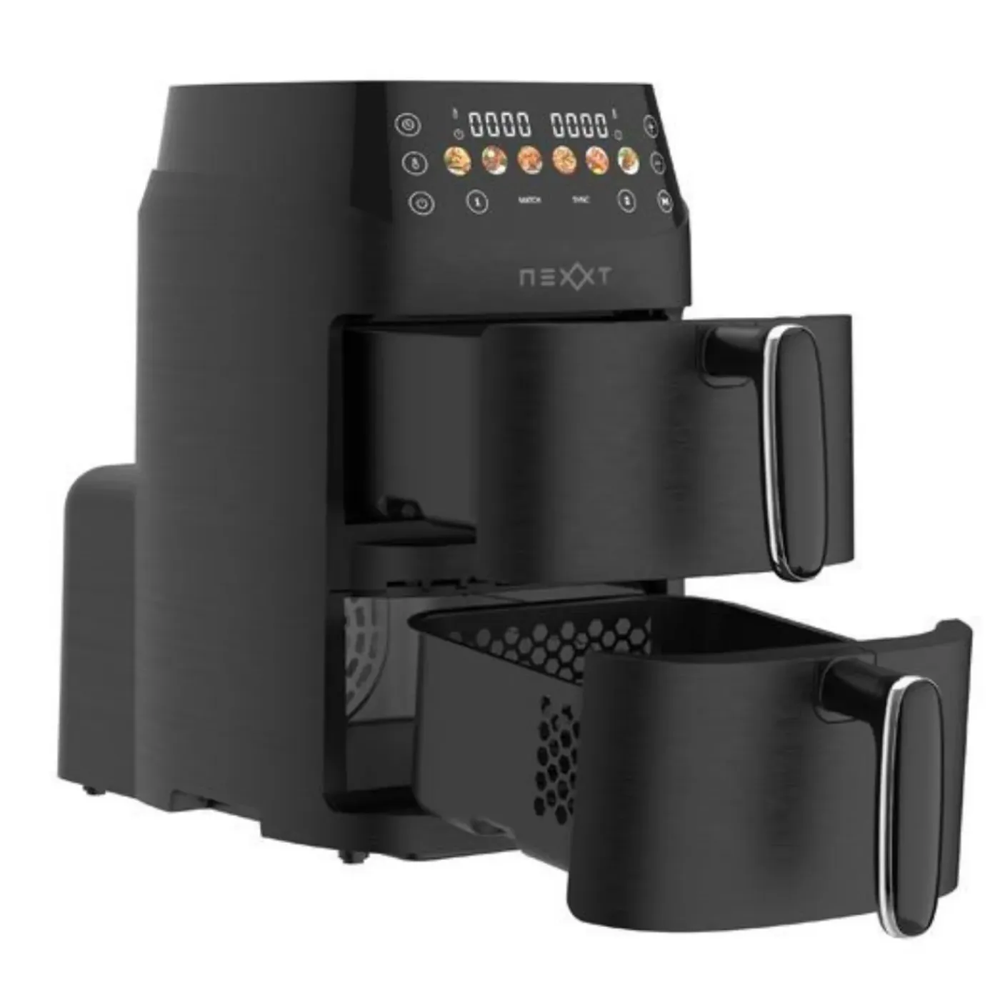 Nexxt Double Stack Airfryer 5,0 Liter Met 2 Manden En Digitaal Display