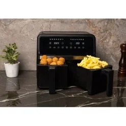 Nexxt Dual Basket Airfryer 8 Liter Met 2 Manden En Touchscreen