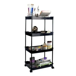 Nexxt Multifunctionele Trolley 4-laags Zwart 40 X 15 X - 88cm