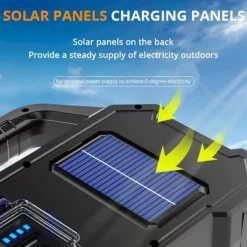 Nexxt Solar Flashlight Oplaadbare Zaklamp Met Zonnepaneel En Powerbank