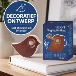 Nexxt Vogelgeluiden Vogel - Met Sensor - Hout