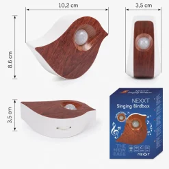 Nexxt Vogelgeluiden Vogel - Met Sensor - Hout