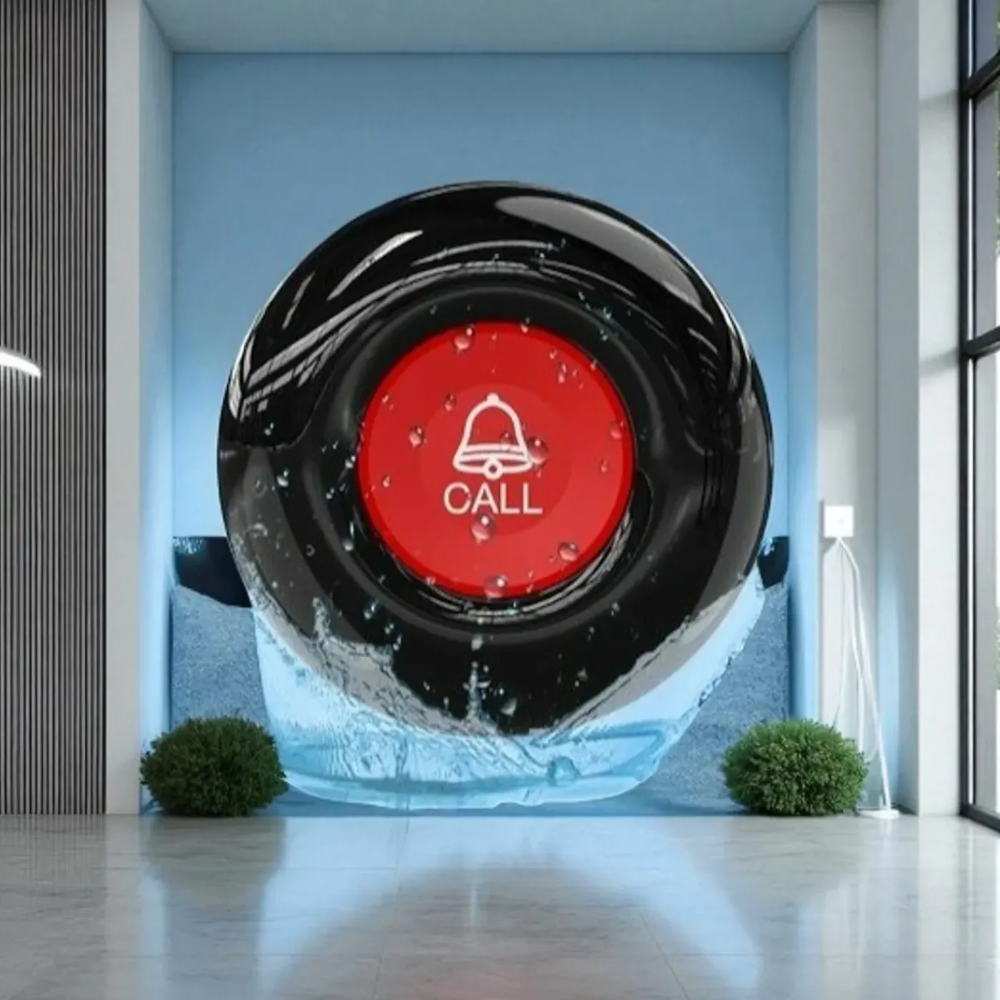 Smartlife Domotica Noodknop Voor Uitbreiding Sos Alarmset Met Betrouwbare 24 Gigahertz Wifi Connectiviteit