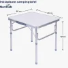NordFalk Inklapbare Campingtafel 60 X 45 Cm Verstelbaar Aluminium
