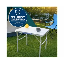 NordFalk Inklapbare Campingtafel 60 X 45 Cm Verstelbaar Aluminium