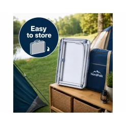 NordFalk Inklapbare Campingtafel 60 X 45 Cm Verstelbaar Aluminium