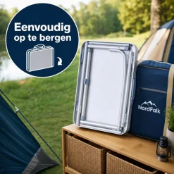 NordFalk Inklapbare Campingtafel 60 X 45 Cm Verstelbaar Aluminium