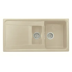 Overig Nord inox spoelbak Roxana 1 kom + 1/2 kom + afdruipplaat beige