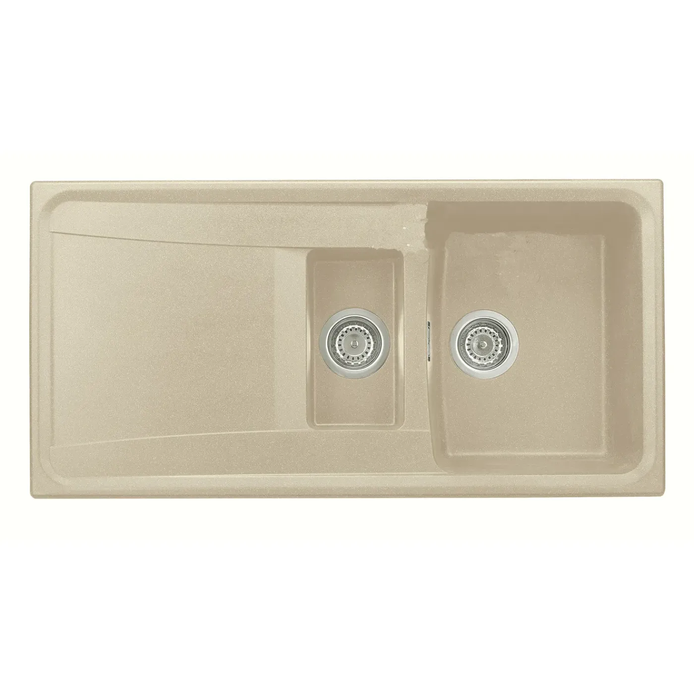 Overig Nord inox spoelbak Roxana 1 kom + 1/2 kom + afdruipplaat beige