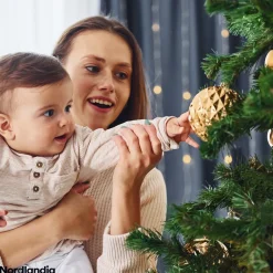 Nordlandia Kunstkerstboom Met Led Verlichting - 180 Cm - Realistische Kunststof Kerstboom