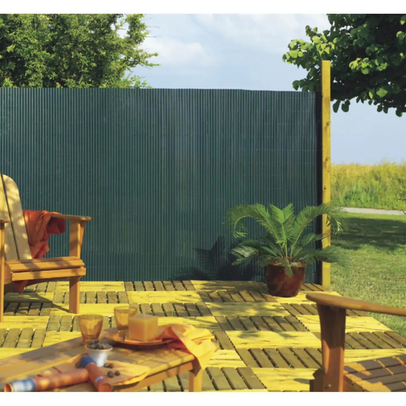 Nortene Rietscherm Plasticane - Synthetisch - Groen - 150x300cm