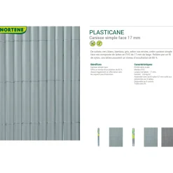 Nortene Rietscherm Plasticane - Synthetisch - Groen - 150x300cm