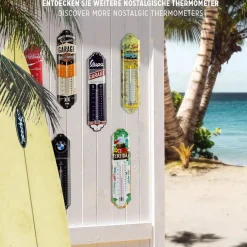 Nostalgic Art Binnen/buiten Thermometer - Harley-davidson - Zwart