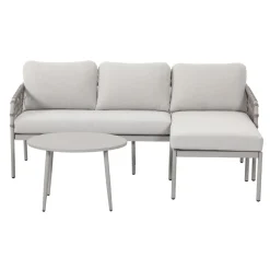 Novi Bente Loungeset 3-delig Chaise Longue - Zand