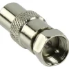 Nowlinq COAX naar F adapters. Set van 2 (mannelijk en vrouwelijk)