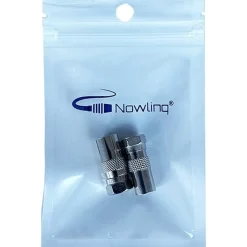 Nowlinq COAX naar F adapters. Set van 2 (mannelijk en vrouwelijk)