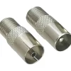 Nowlinq F naar COAX adapters. Set van 2 (mannelijk en vrouwelijk)