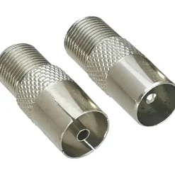 Nowlinq F naar COAX adapters. Set van 2 (mannelijk en vrouwelijk)