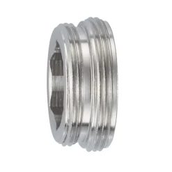 NP verloopnippel M22x1xM24x1 messing verchroomd
