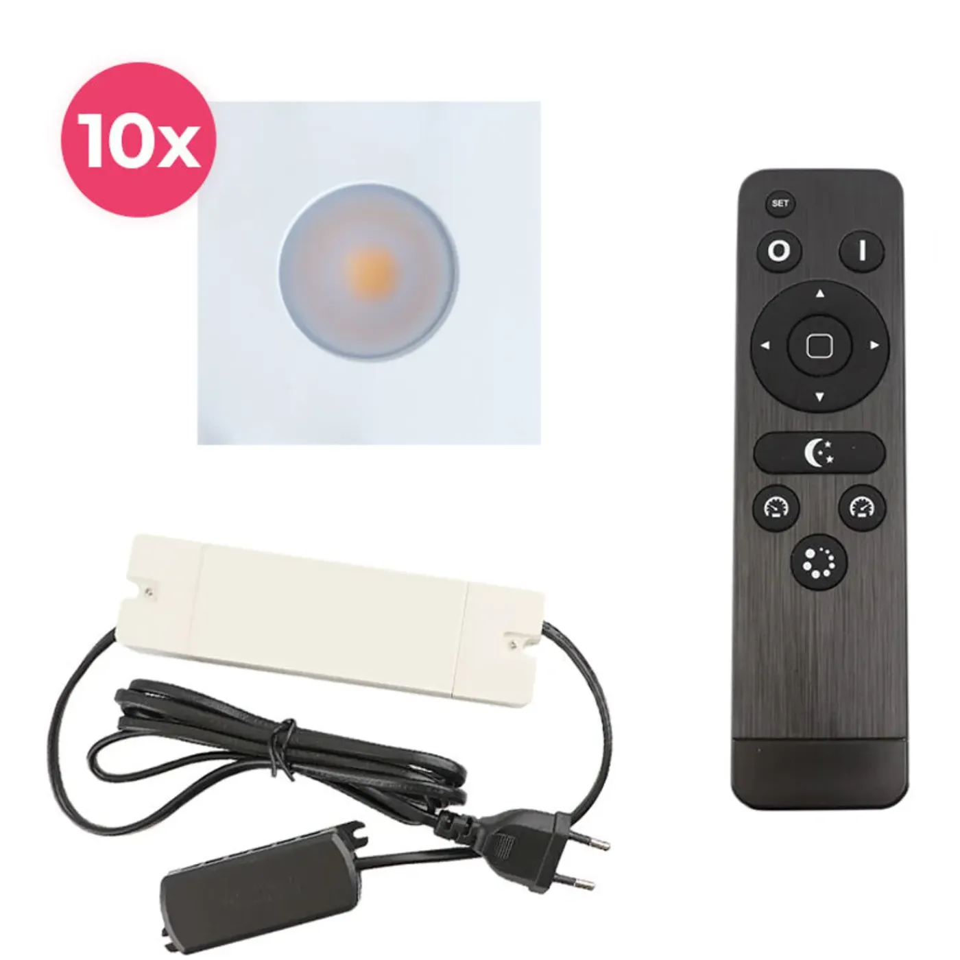 Olucia - Dico - Inbouw Veranda Lamp - Wit - 10l