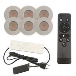 Olucia - Dico - Inbouw Veranda Lamp - Chroom - 6l
