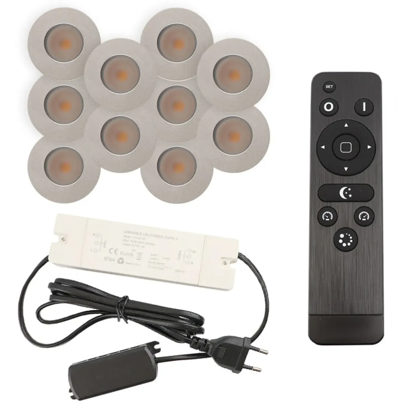 Olucia - Dico - Inbouw Veranda Lamp - Chroom - 10l