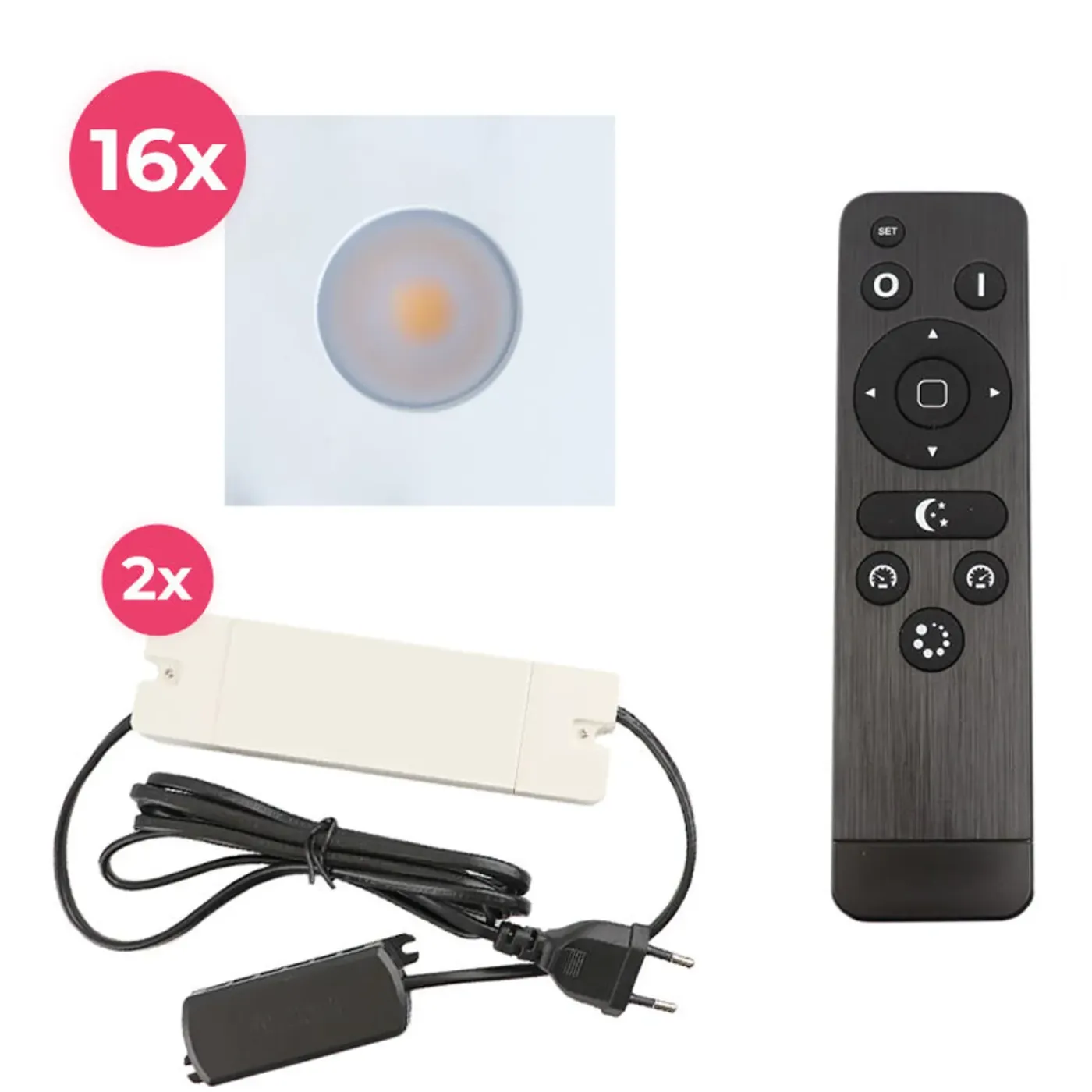 Olucia - Dico - Inbouw Veranda Lamp - Wit - 16l