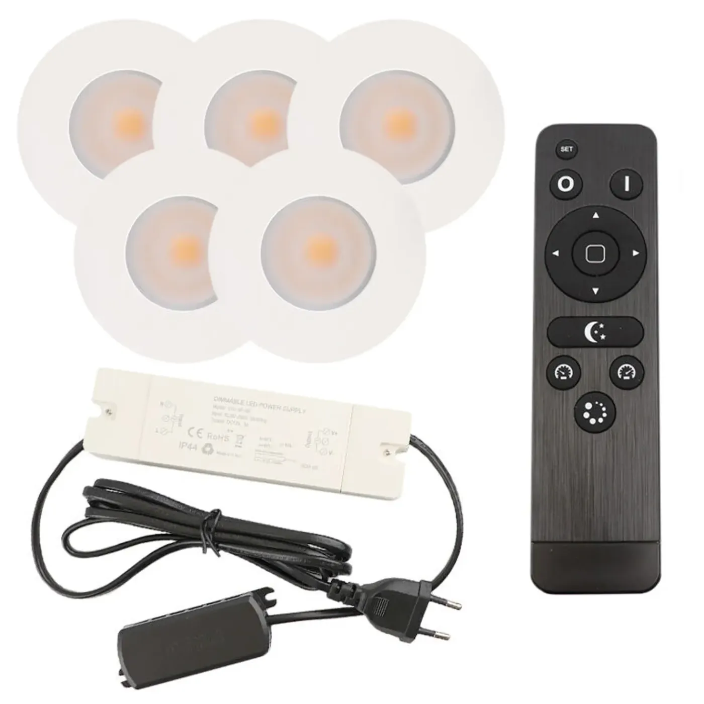 Olucia - Dico - Inbouw Veranda Lamp - Wit - 5l
