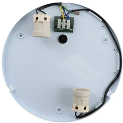 Olucia - James - Buitenplafondlamp - Zwart / Wit