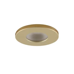 Olucia - 4 Messing Veranda Inbouwspots Dico, Ip65, Incl. Aansluitset En Afstandbediening