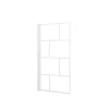 Opvouwbare Badwand met Zeefdruk 75x125cm - Wit - BRICKS WHITE