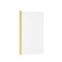 Opvouwbare Badwand 80x140cm - Geborsteld Goud
