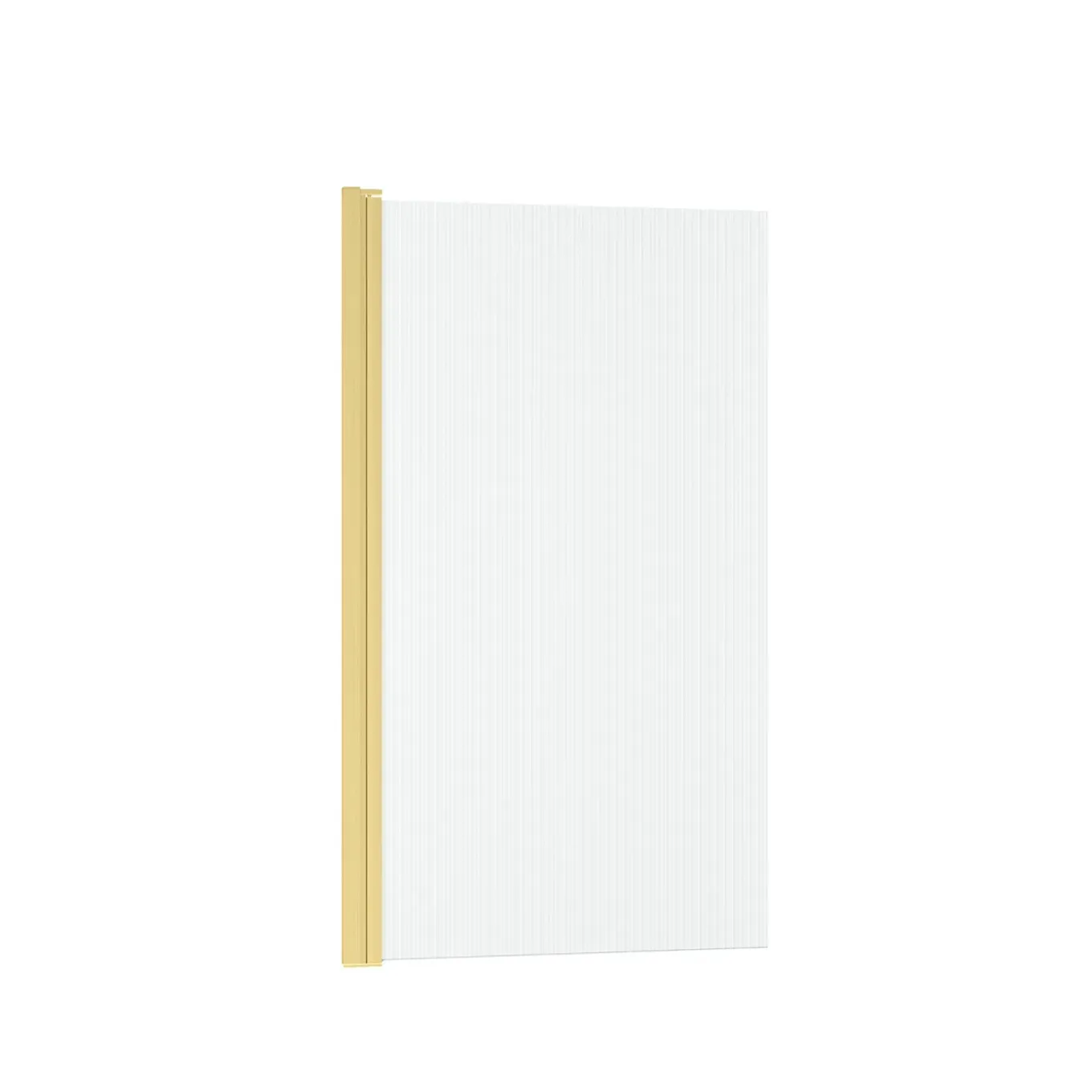Opvouwbare Badwand 80x140cm - Geborsteld Goud