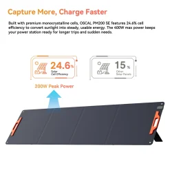 Oscal - Draagbare Zonnepanelen - PM200 SE - 200w