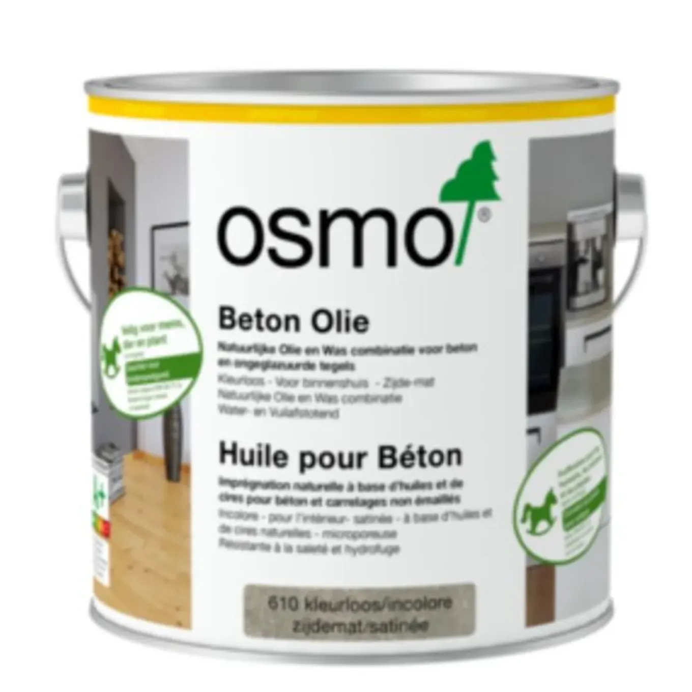 Osmo Impregneermiddel - Beton olie 610, kleurloos Zijdemat - 2.5 liter - Impregneermiddel steen