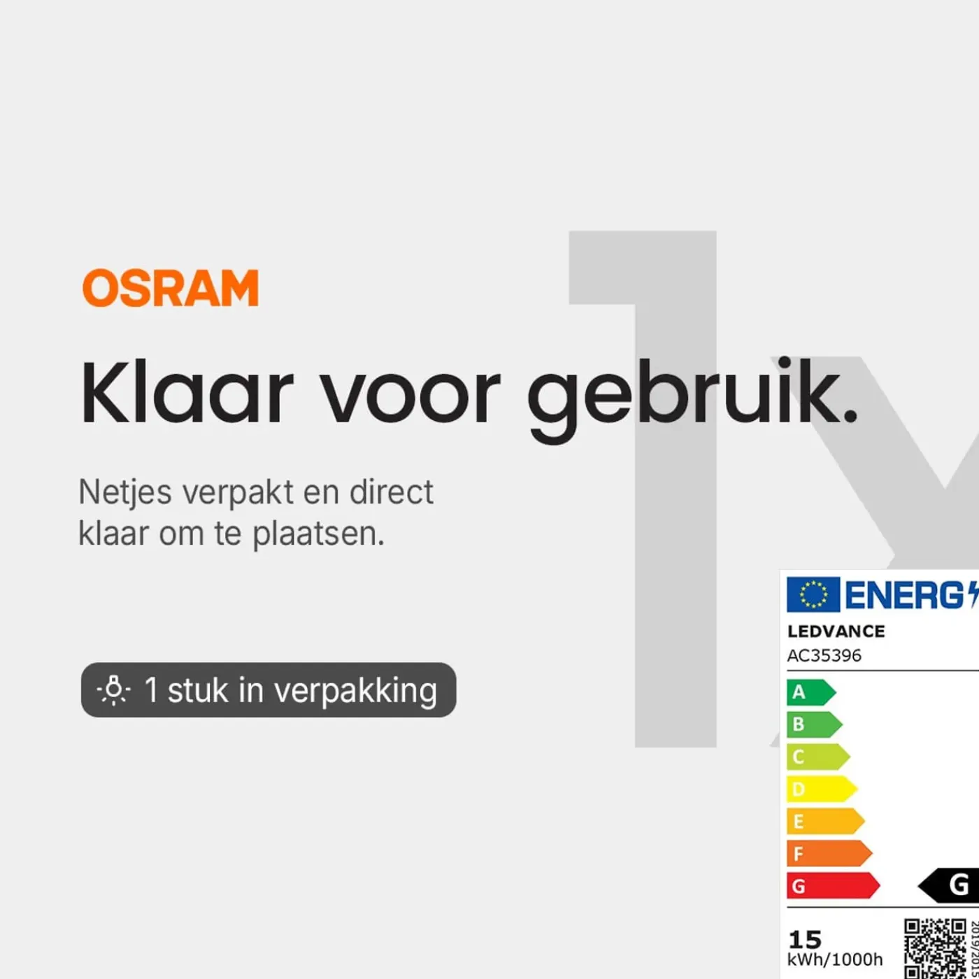 OSRAM Gloeilamp E14 - 15w 90lm 2700k - Warm Wit Licht - Dimbaar - Buislamp - 1 Stuk