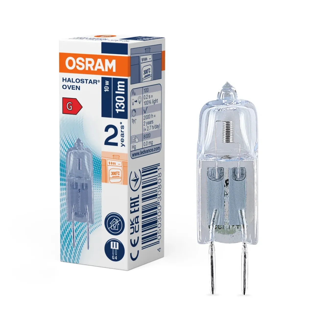 Osram Halogeen Lamp Halostar Oven G4 10W Warm Wit