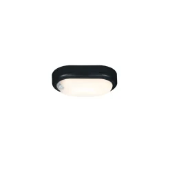 Osram LED Bulkhead Motus Oval - Zwart - IP65 - 15W - met Bewegingssensor