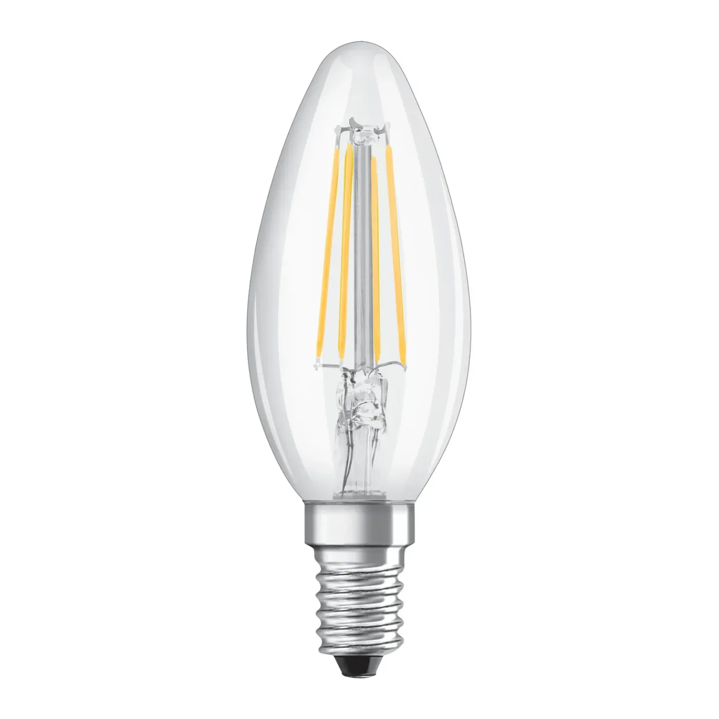 Osram Ledfilamentlamp Kaars - D3,5cm - Warm Wit - E14 - 4W - 3 stuks