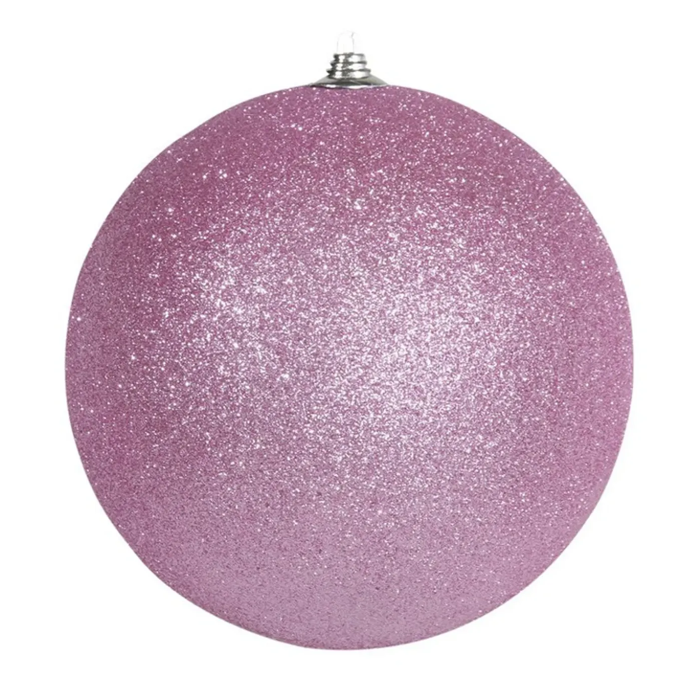 Othmar Decorations Kerstbal- Roze - D13,5 Cm -kunststof - Glitter