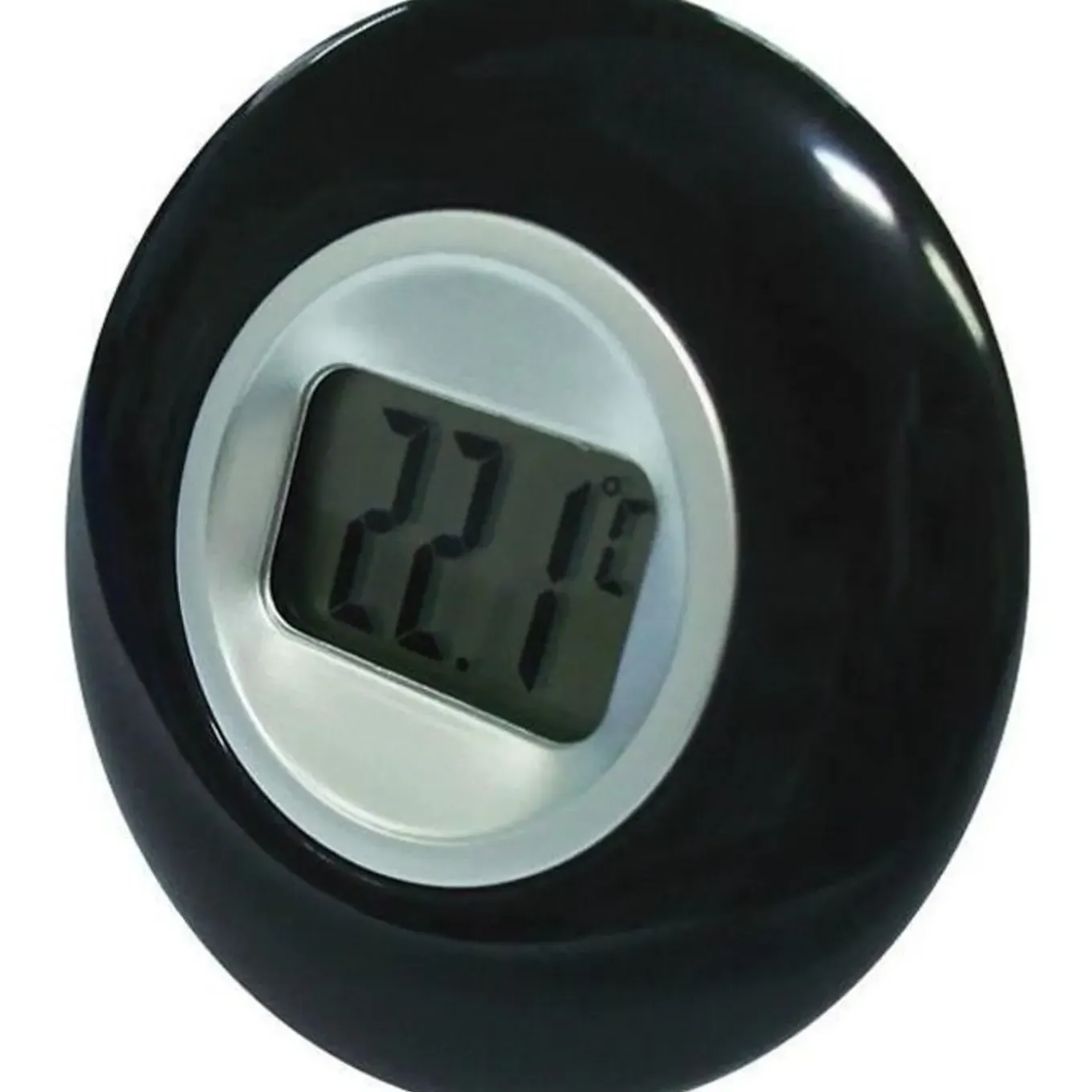 Otio Binnenthermometer D: 77mm Lcd Scherm Zwart