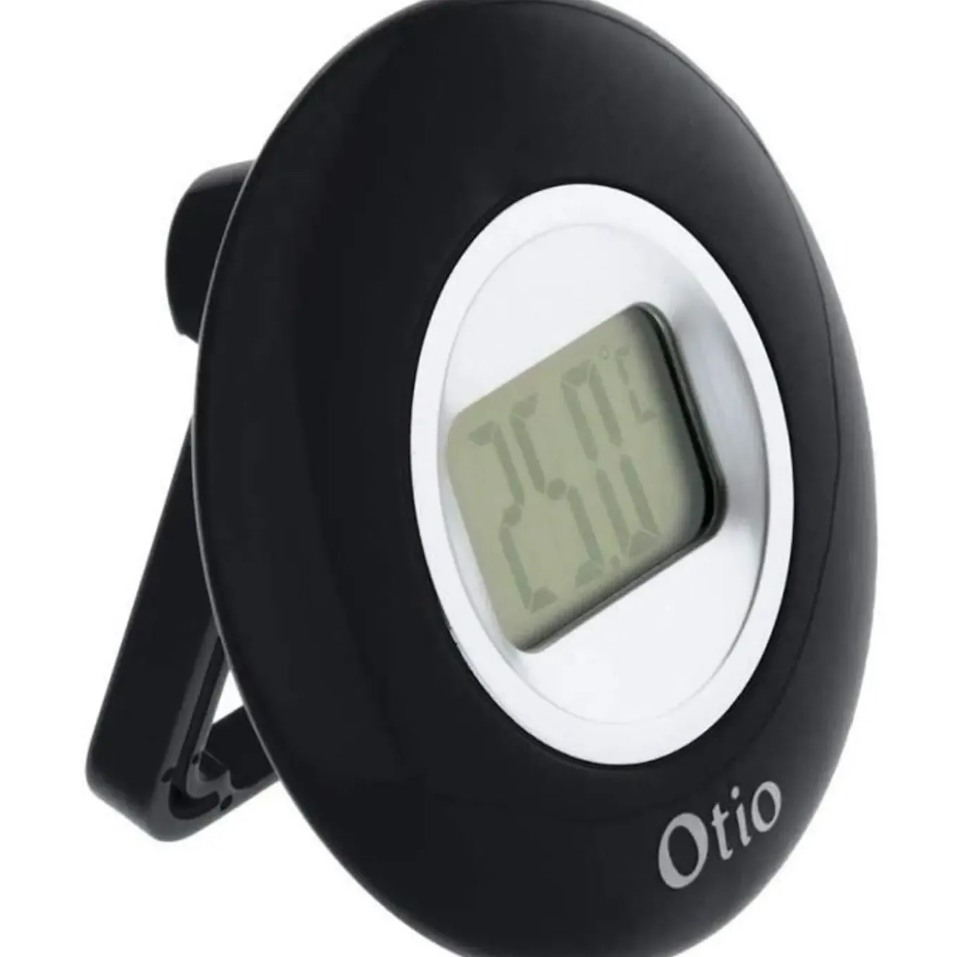 Otio Binnenthermometer D: 77mm Lcd Scherm Zwart