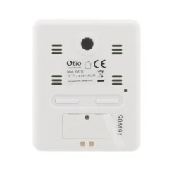 OTIO - Thermometer - Praktisch Formaat, Magnetische Bevestiging, Wit - 8 X 6,5 X 0,9 Cm