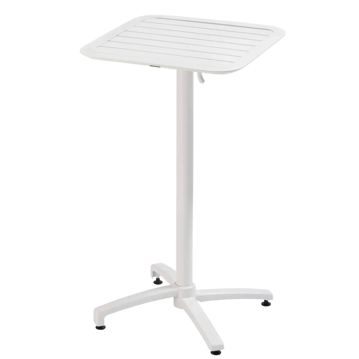 Oviala Almada 60x60 Cm Hoge Witte Aluminium Kanteltafel