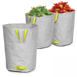 Oviala Lesto Set Van 3 Tuinafvalzakken 100l Polyester Grijs