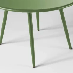 Oviala Palavas Set Van 2 Ronde Salontafels Van Groen Cactus Staal