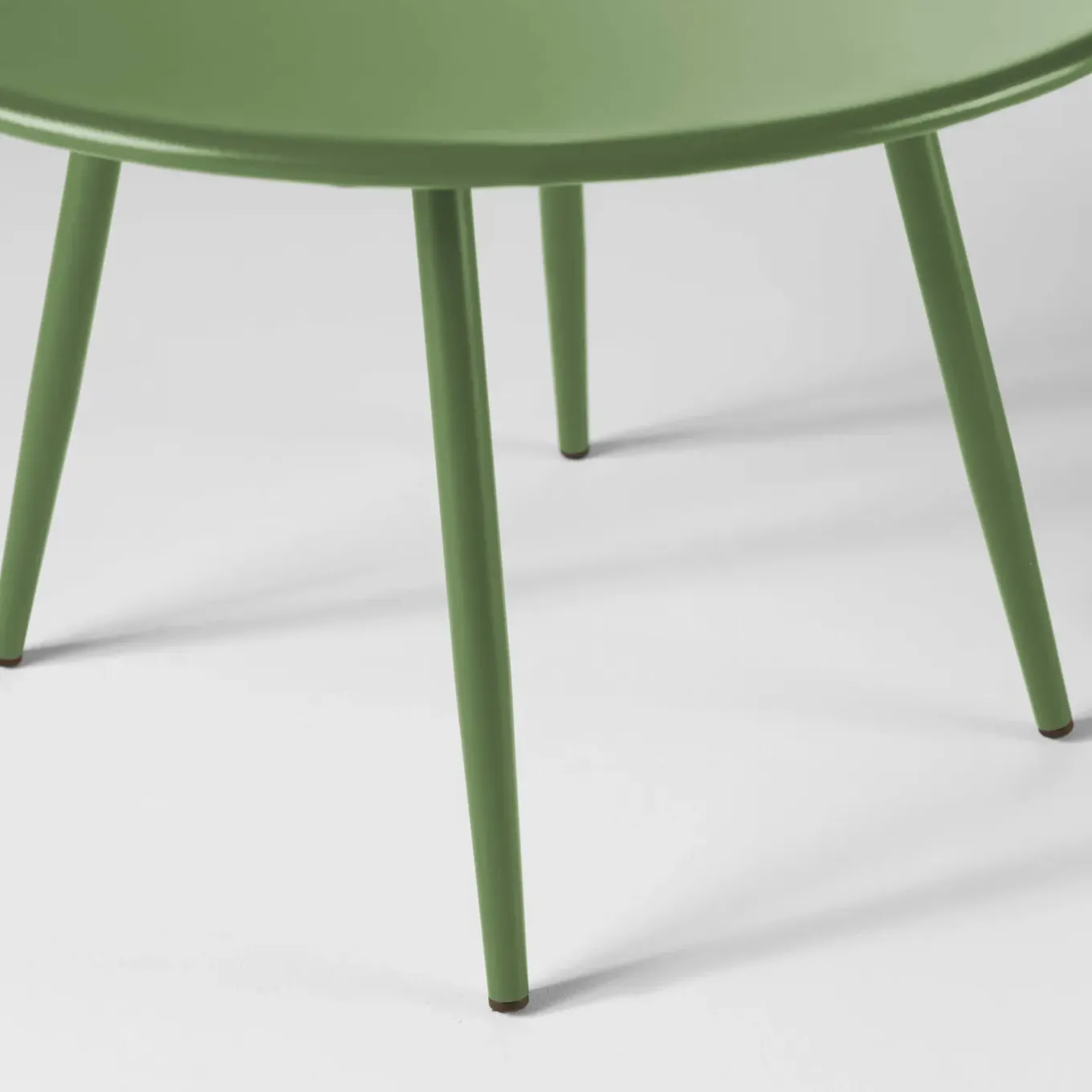 Oviala Palavas Set Van 2 Ronde Salontafels Van Groen Cactus Staal