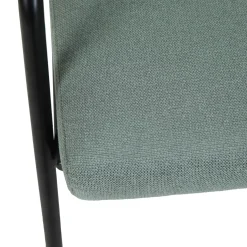 Oviala Relaxfauteuil In Staal Synthetisch Rotan En Stof Miley Groente